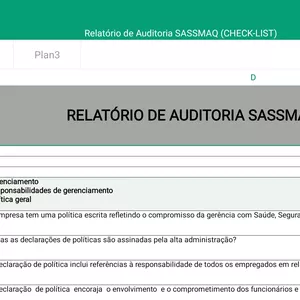 Imagem de capa para o Ebook Relatório de auditoria SASSMAQ