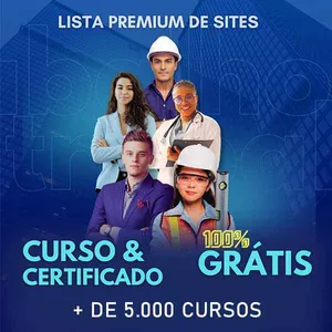Imagem de capa para o Ebook Lista Premium De Sites - Mais de 5.000 Cursos Com Certificados GRÁTIS