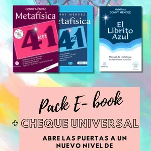 Imagen de portada para Ebook Pack E-book en pdf EL LIBRITO AZUL Y METAFÍSICA 4 en 1 DE CONNY MENDEZ