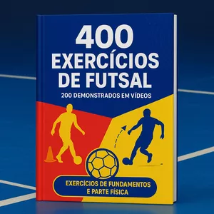 Imagem de capa para o Ebook 400 EXERCÍCIOS DE FUTSAL
