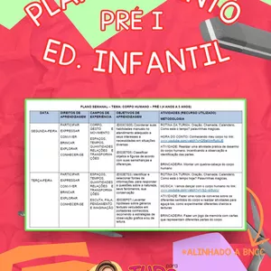 Curso PRÉ I - AULAS COM PLANEJAMENTO COMPLETO E ALINHADO A BNCC