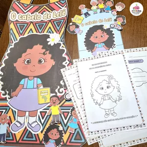 Imagem de capa para o Ebook KIT HISTÓRIA O CABELO DE LELÊ 🤎  EDUCA ARTE