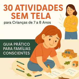 Imagem de capa para o Ebook 30 Atividades prontas para entreter seus filhos Longe das Telas