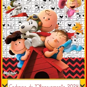 Imagem de capa para o Ebook PLANNER SNOOPY 2024