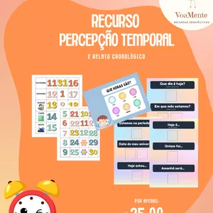 Imagem de capa para o Ebook Recurso "Trabalhando a Percepção Temporal"