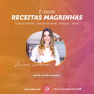 Imagem de capa para o Ebook E-Book - Receitas magrinhas