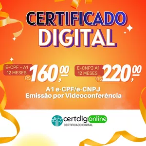 Imagem de capa para o Curso online CERTIFICADO DIGITAL ONLINE