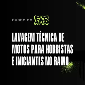 Imagem do curso E-BOOK LAVAGEM DE MOTOS DA FAB ESTÉTICA DUAS RODAS