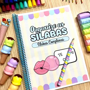 Imagem de capa para o Ebook 🩵Organizando as sílabas complexas 🩵