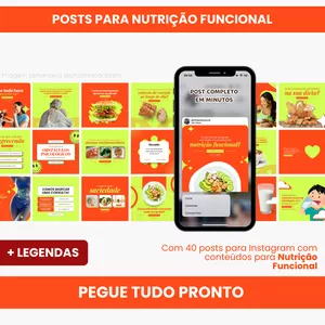 Imagem do curso PACK PARA NUTRIÇÃO FUNCIONAL