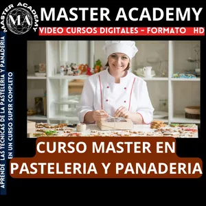 Imagen de portada para Curso online CURSO MASTER EN PASTELERIA Y PANADERIA + BONUS DE OBSEQUIO
