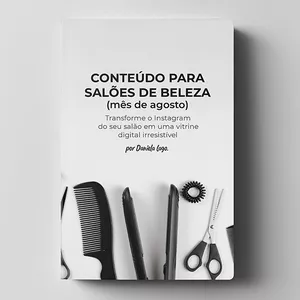 Imagem de capa para o Ebook Conteúdo para Salões AGOSTO