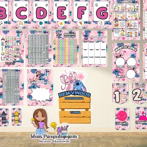 Imagem de capa para o Ebook 🌺KIT SALA: Stitch e Angel