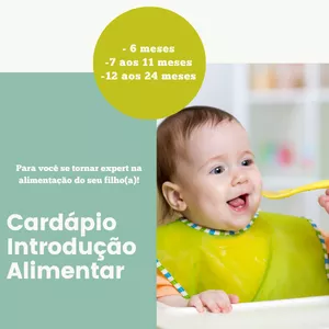 Imagem de capa para o Ebook Cardapinho Introdução Alimentar