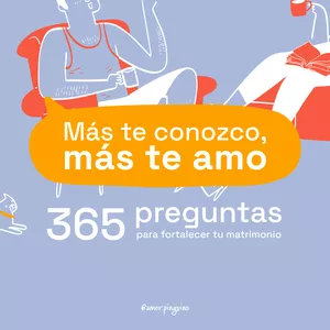 Imagen de portada para Ebook Más te Conozco, Más Te Amo: Libro con 365 Preguntas para Fortalecer tu Matrimonio 