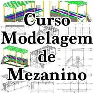 Imagem de capa para o Curso online MODELAGEM DE MEZANINO COM TEKLA STRUCTURES 