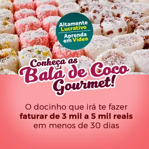 Imagem de capa para o Curso online Bala de Coco Gourmet