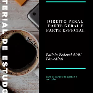 Imagem de capa para o Ebook Apostila ATUALIZADA de Direito Penal para o concurso da PF