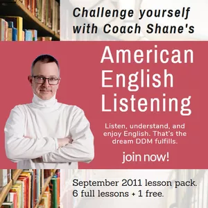 Cover image for Online course Coach Shane's American English Listening - September 2011