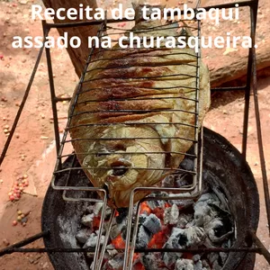 Imagem de capa para o Ebook Receita de tambaqui assado na churrasqueira.