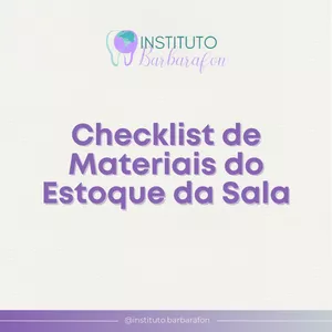 Imagem de capa para o Ebook Checklist de Materiais do Estoque da Sala