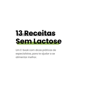 Imagem de capa para o Ebook 13 Receitas Sem Lactose 