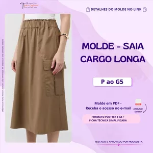 Imagem de capa para o Curso online Molde Saia Cargo Longa 