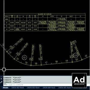 Imagem de capa para o Curso online LISP Quadro de Curvas de Alinhamento do Civil 3D