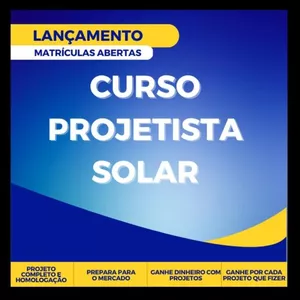 Imagem de capa para o Curso online Curso: Projetista Solar