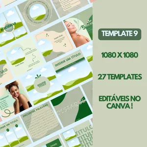 Imagem de capa para o Ebook Template 09 - Mídias Sociais (Editável no Canva)