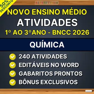 Imagem do curso QUÍMICA - Atividades - Ensino Médio - BNCC 2026