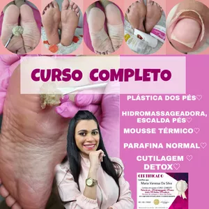 Plástica dos pés,  3 técnicas de  spa dos pés,  cutilagem e Detox. 