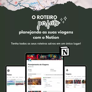 Imagem de capa para o Curso online O Roteiro Perfeito - Planejando as suas viagens com o Notion