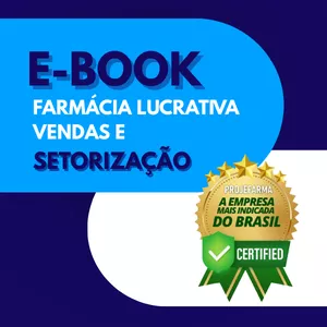 Imagem de capa para o Ebook Ebook Farmácia Lucrativa Vendas e Setorização