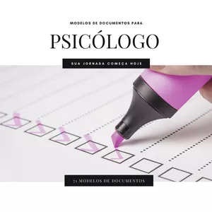 Imagem de capa para o Ebook Modelo de documentos para psicólogos