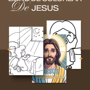 Imagen de portada para Ebook libro para colorear de Jesus 