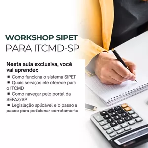 Imagem de capa para o Curso online Workshop SIPET para ITCMD-SP