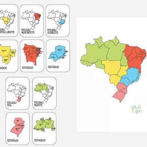 Imagem de capa para o Ebook REGIÕES DO BRASIL