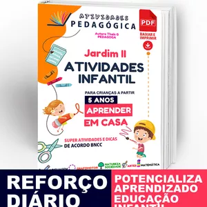 Imagem de capa para o Ebook ATIVIDADES INFANTIL 5 ANOS PRETO E BRANCO