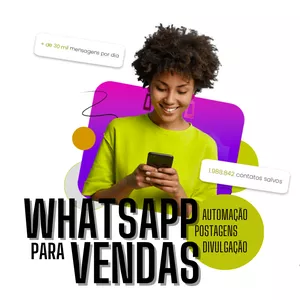 Imagem de capa para o Curso online ROBÔ DE VENDAS DO WHATSAPP Campanhas no automático ano todo grátis
