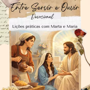 Imagem de capa para o Ebook Entre Servir e Ouvir Lições práticas com Marta e Maria 