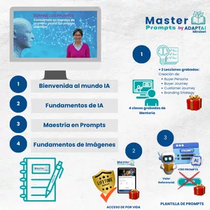 Imagen de portada para Curso online Master Prompt by ADAPTAi Mindset