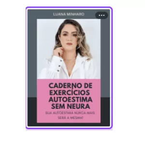 Imagem de capa para o Ebook Caderno de Exercícios Autoestima Sem Neura