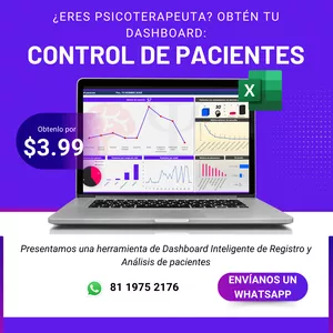 Imagen de portada para Ebook DASHBOARD PARA PSICOTERAPEUTAS CONTROL DE PACIENTES