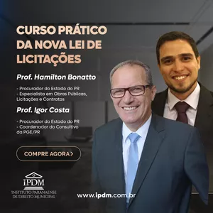 Imagem de capa para o Curso online Nova Lei de Licitações e Contratos:  Lei nº 14.133/2021