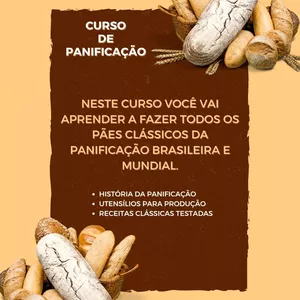 Imagem de capa para o Ebook Curso de Panificação