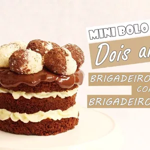 Imagem de capa para o Curso online MINI BOLO PELADO RECEITA DOIS AMORES - BRIGADEIRO GOURMET COM BRIGADEIRO DE COCO 