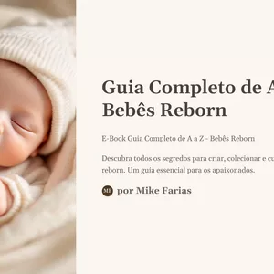 Imagem de capa para o Ebook Guia Completo de A a Z Bebês Reborn