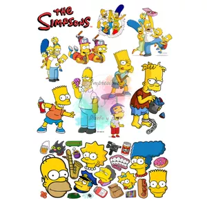 Imagen de portada para Ebook Plantillas de stickers de la temática "Los Simpsons"