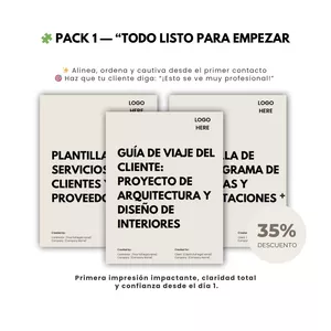 Imagen de portada para Curso online ✅ PACK 1: “Todo Listo para Empezar” – El Pack Profesional de Primera Impresión